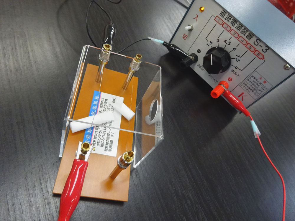 電熱線の発熱実験２
