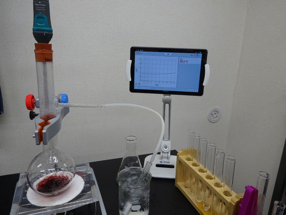 赤ワイン蒸留実験