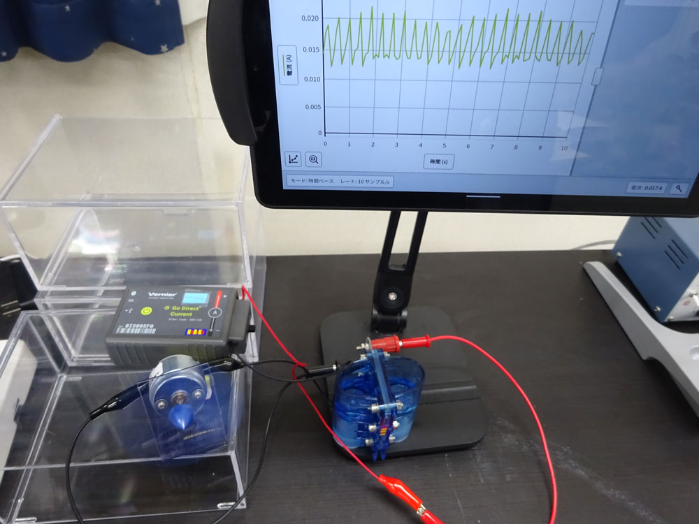 燃料電池実験（with 電流センサ）