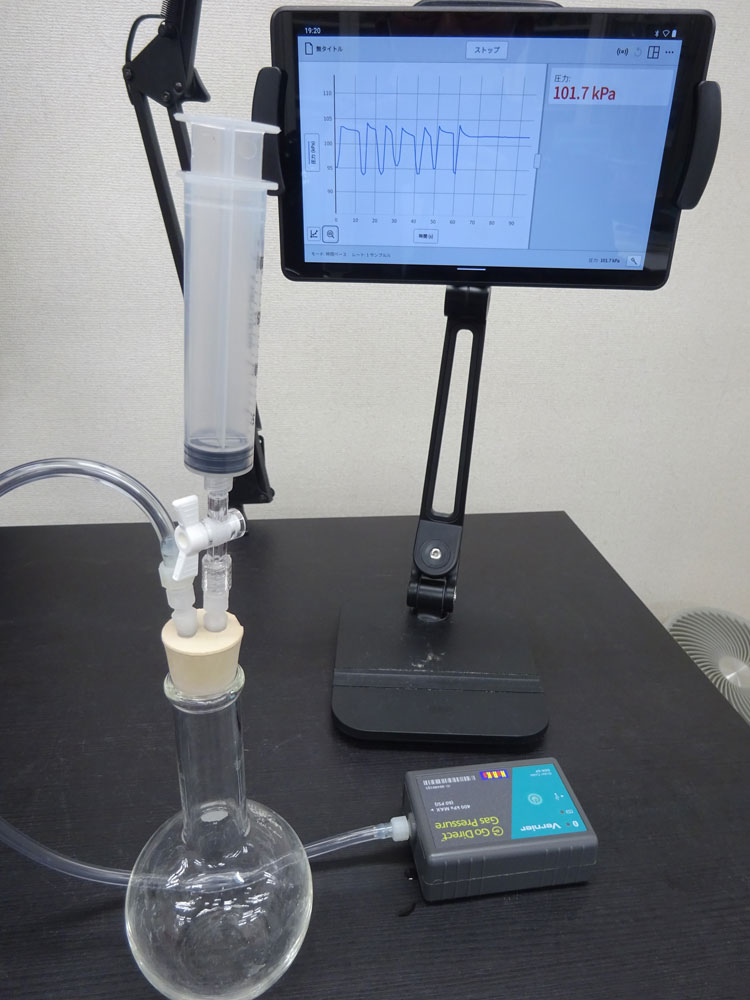 気体（ボイル）の法則の実験